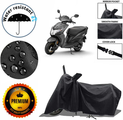 AIKOZIYA Two Wheeler Cover for Honda(Dio, Black)