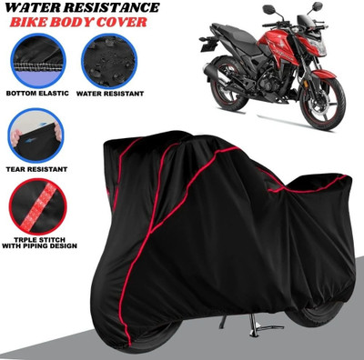 Auto Udaan Waterproof Two Wheeler Cover for Honda(Xblade, Black, Red)