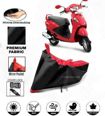 AutoGalaxy Waterproof Two Wheeler Cover for Hero(Pleasure, Red, Black, Red)