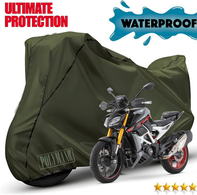 POLYMAXX Waterproof Two Wheeler Cover for TVS(Apache RTR 310 BS6, Green, Black)