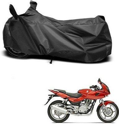 DeepShakshi AUTOMOTIVE Waterproof Two Wheeler Cover for Bajaj(Pulsar 220 DTS-i, Black)