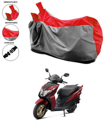 SEBONGO Waterproof Two Wheeler Cover for Honda(Dio, Red)
