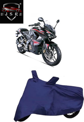 J S R Waterproof Two Wheeler Cover for Bajaj(Pulsar RS 200, Blue)