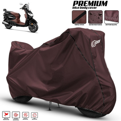 xodi Two Wheeler Cover for Hero(Pleasure+ 110, Maroon, Black)