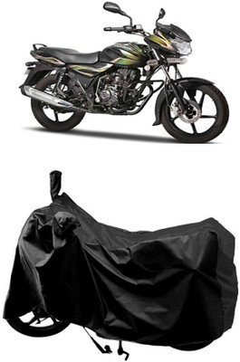 MMSSTAR Waterproof Two Wheeler Cover for Bajaj(Discover 100 DTS-i, Black)