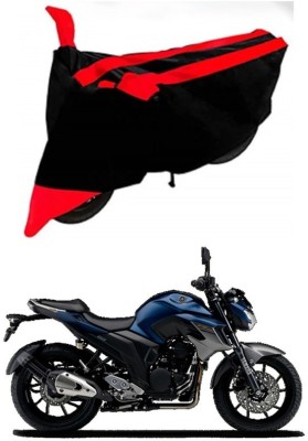 Ascension Two Wheeler Cover for Yamaha(FZ25, Red, Black)