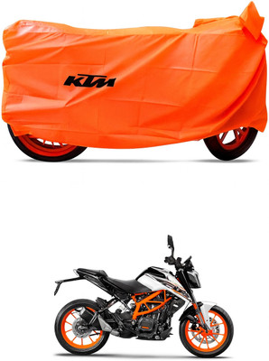DeepShakshi AUTOMOTIVE Waterproof Two Wheeler Cover for KTM(Duke 390, Orange)