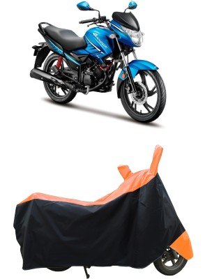 Coxtor Waterproof Two Wheeler Cover for Hero(Glamour i3s BS6, Orange)