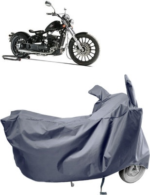 Amexride Two Wheeler Cover for Royal Enfield(Bobber 350, Grey)