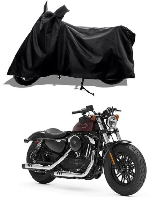 GROFATIK Two Wheeler Cover for Harley Davidson(Forty Eight, Black)