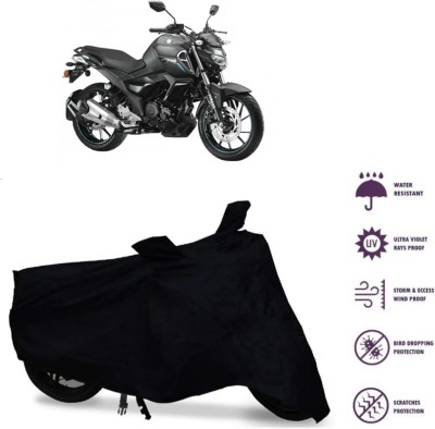 WMIZEXA Waterproof Two Wheeler Cover for Yamaha(FZ FI BS6, Black)