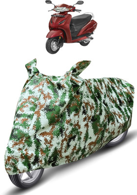 Auto Hub Waterproof Two Wheeler Cover for Honda(Activa 4G, Green)