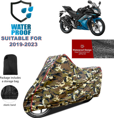 PAGORA Waterproof Two Wheeler Cover for Yamaha(YZF R15 Ver 2.0, Yellow)
