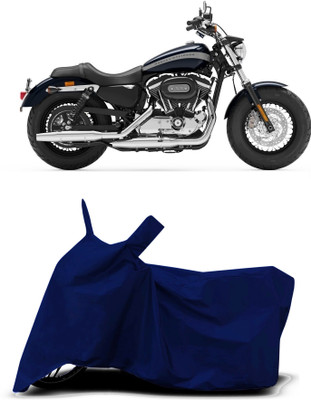 VESMEI Two Wheeler Cover for Harley Davidson(1200 Custom, Blue)