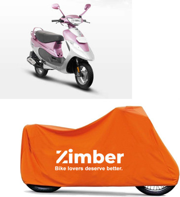 THE REAL ARV Two Wheeler Cover for TVS(Scooty Pep+, Orange)