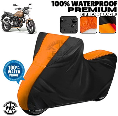 AutoGalaxy Waterproof Two Wheeler Cover for Hero(Xpulse 200T, Black, Orange)