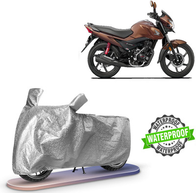 ROYAL AUTO MART Waterproof Two Wheeler Cover for Honda, Universal For Bike(Livo, Silver)