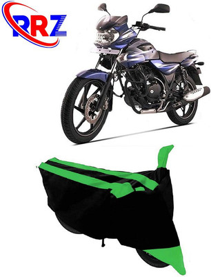 RRZ Waterproof Two Wheeler Cover for Bajaj(Discover 135, Black, Green)