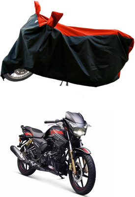DeepShakshi AUTOMOTIVE Waterproof Two Wheeler Cover for TVS(Apache, Red)