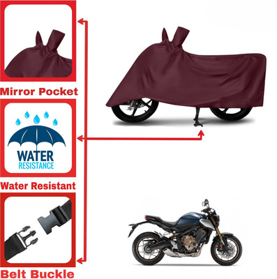 DeepShakshi AUTOMOTIVE Two Wheeler Cover for Honda(CBR650R, Maroon)