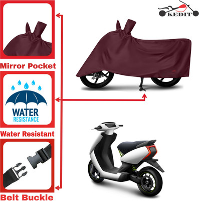KEDIT Two Wheeler Cover for Ather(450, Maroon)
