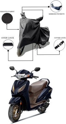 RAQTRO Waterproof Two Wheeler Cover for Honda(Activa 6G, Black)