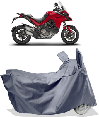 Amexride Two Wheeler Cover for Ducati(Multistrada 1260, Grey)