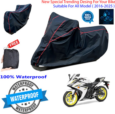 OliverX Waterproof Two Wheeler Cover for Yamaha(YZF R3, Black)