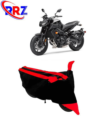 RRZ Waterproof Two Wheeler Cover for Yamaha(MT-09, Black, Red)