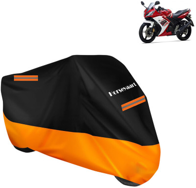 Horseyaart Waterproof Two Wheeler Cover for Yamaha(R15S, Orange)