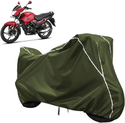 AUTOCAD Waterproof Two Wheeler Cover for Hero(Glamour, Green, White)