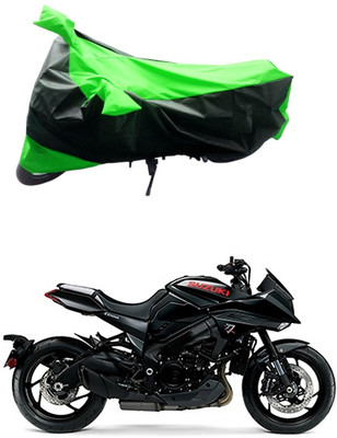 MMSSTAR Waterproof Two Wheeler Cover for Suzuki(Katana, Green, Black)