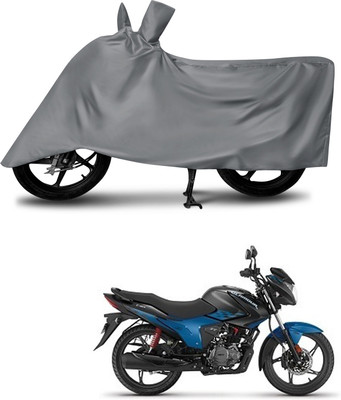 DeepShakshi AUTOMOTIVE Waterproof Two Wheeler Cover for Hero(Glamour, Grey)