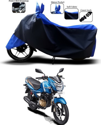 DeepShakshi AUTOMOTIVE Waterproof Two Wheeler Cover for TVS(Victor, Blue, Black)