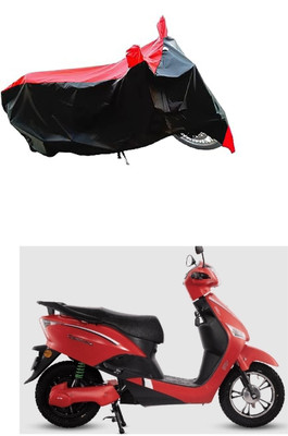 VESMEI Two Wheeler Cover for Hero(Electric, Red)
