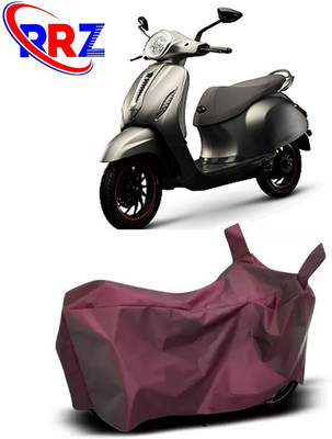 RRZ Waterproof Two Wheeler Cover for Bajaj(Chetak, Maroon)