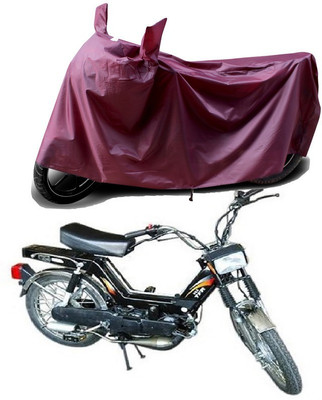 THE REAL ARV Waterproof Two Wheeler Cover for Kinetic(Luna, Maroon)