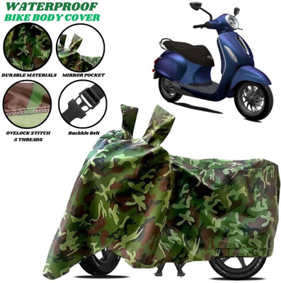 SRP PRODUCT Waterproof Two Wheeler Cover for Bajaj(Chetak, Green)