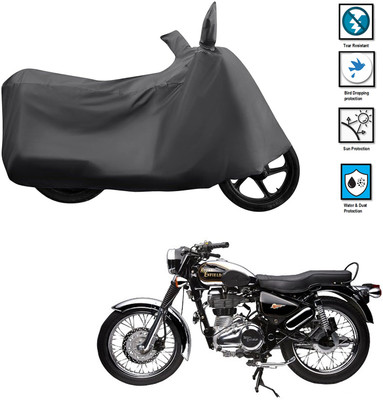 PAGORA Waterproof Two Wheeler Cover for Royal Enfield(Electra Delux, Grey)