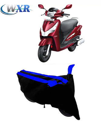 WXR Waterproof Two Wheeler Cover for Hero(Destini 125, Black, Blue)