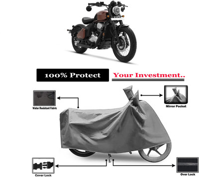 Amexride Two Wheeler Cover for JAWA(42, Grey)