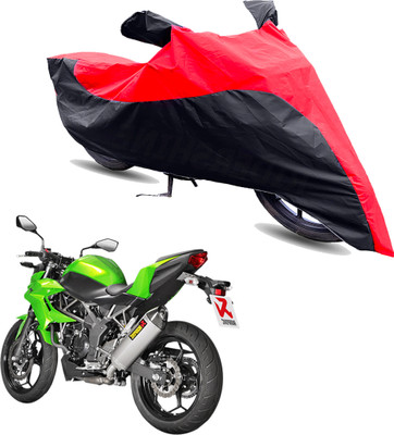 Motodreka Two Wheeler Cover for Kawasaki(Z250, Red, Black)