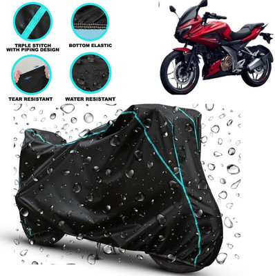 kerwa Waterproof Two Wheeler Cover for Bajaj(Pulsar 250, Black)