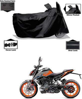 CODOKI Waterproof Two Wheeler Cover for KTM(200 Duke BS6, Black)