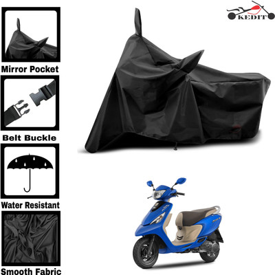 KEDIT Two Wheeler Cover for Universal For Bike(Pep Plus BS6, Black)