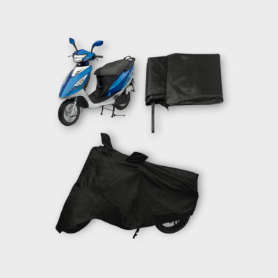 NIA DK STORE Two Wheeler Cover for Mahindra(Grey)