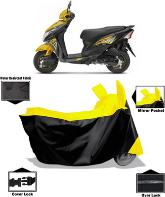 Amexride Two Wheeler Cover for Honda(Dio, Yellow)