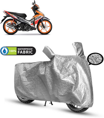 GOSHIV-car and bike accessories Waterproof Two Wheeler Cover for Honda(Blade 125, Silver)