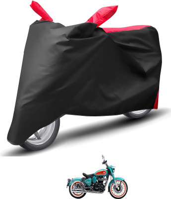 Caronix Waterproof Two Wheeler Cover for Royal Enfield(Red)