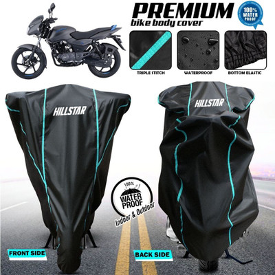 AutoGalaxy Waterproof Two Wheeler Cover for Bajaj(Pulsar 125 Neon, Black)